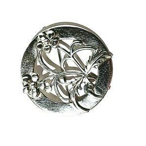 Leonore Doskow Sterling Floral Brooch Pin